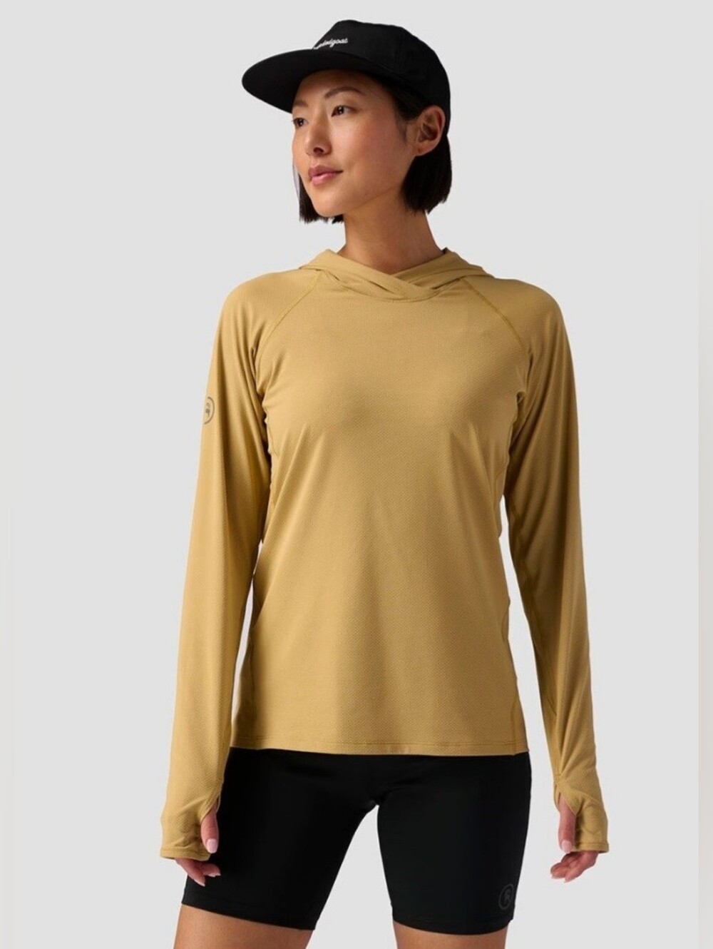 Backcountry Tahoe Sun Hoodie Women  Activewear Size Large Starfish Tan NWT